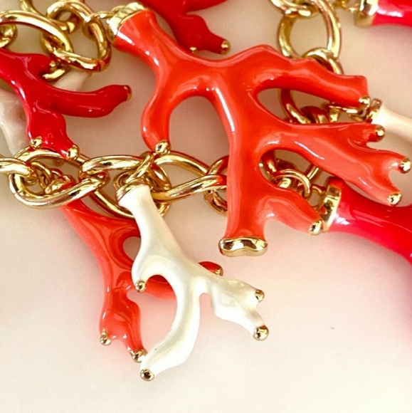 💯 Lilly Pulitzer Coral Reef Multi Strand Necklace - Picture 7 of 16